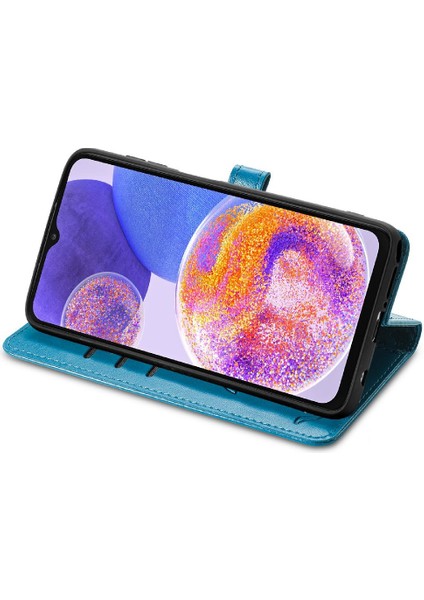 Samsung Galaxy A23 Kılıf Için Kılıf Kısa Kayış Karikatür Hayvanlar Flip (Yurt Dışından) modelleri