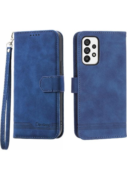 Samsung Galaxy A73 Kart Yuvaları Için Flip Case Bileklik Nakit Cep Prim (Yurt Dışından) modelleri