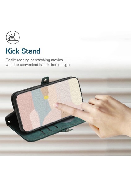 Xiaomi Redmi Not Için Kılıf 13 Pro Artı Kart Yuvası Standı ile Kickstand Pu (Yurt Dışından)