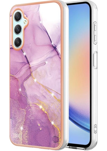 Samsung Galaxy A25 5g Mermer Desen Koruma Için Kılıf Ince Tpu Yumuşak (Yurt Dışından)