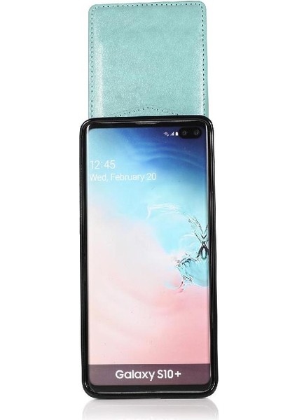 Samsung Galaxy S10 Manyetik Toka Kickstand Kart Tutucu ile Uyumlu (Yurt Dışından) modelleri