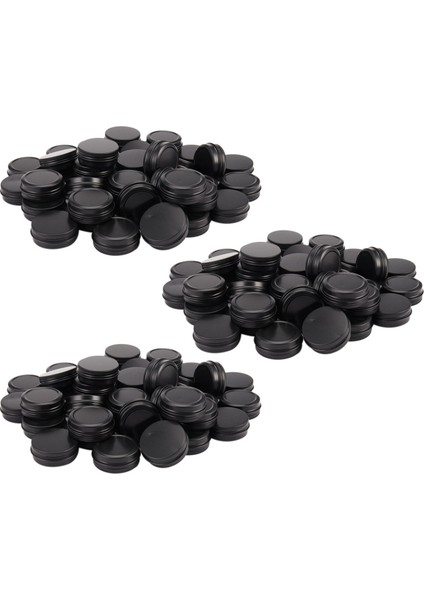 Alüminyum Teneke Kutular - 120 Paket 1oz / 30G Yuvarlak Metal Teneke Konteyner Vidalı Üst Kutular Kozmetik Numune Mum Seyahat Tenekeleri (Yurt Dışından)