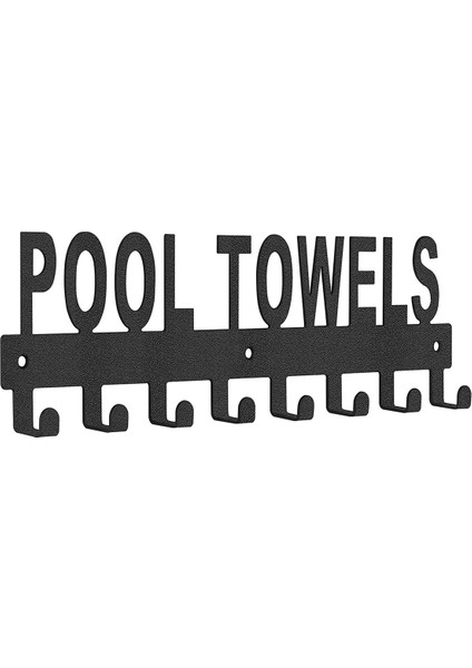 2x Havuz Havlu Askısı Dış Duvara Monte Havlu Tutucu Havlu Kancaları Banyo Havlu Askısı Havuz Alanı Için, Bornoz Havlusu (Yurt Dışından)