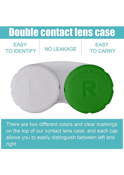 24PCS Renkli Kontakt Lens Kutusu, Kontakt Lens Daldırma Kiti, Dış Mekan Mini Kontakt Lens Kutusu Vidalı Üst Için Uygun (Yurt Dışından)