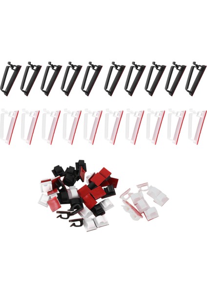 60 Adet Yapışkanlı Kablo Klipsi, Duvar Tel Tutucu Kordon Organizatör Kablo Yönetimi Için Masanın Altında Led, USB Kablosu (Yurt Dışından) indirimleri