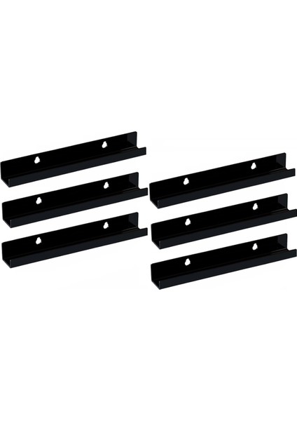 Akrilik Vinil Plak Yüzer Raflar 6 Paket, Ekran Için Akrilik Plak Rafı, Vinil Plak Ekran Tutucu (7 Inç) A (Yurt Dışından)