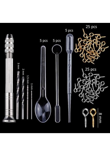 90 Parça Silikon Döküm Kalıpları ve Aletler Diy Takı El Sanatları Yapımı Için Siyah Saklama Çantası ile Set (Yurt Dışından) indirimleri