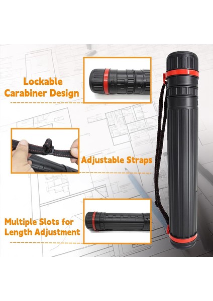 3'lü Paket Poster Tüpü-Teleskopik Plan Tutucu, Posterler, Belgeler, Sanat, Planlar Için Sanat Tüpü, Genişletilebilir 28,75 Inç (Yurt Dışından) fiyatları