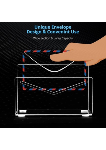 Posta Tutucu Posta Organizatör Tezgah Akrilik Posta Sıralayıcısı Masa Zarf Tutucu Mektup Organizatör Ofis Okul Için (Yurt Dışından) modelleri