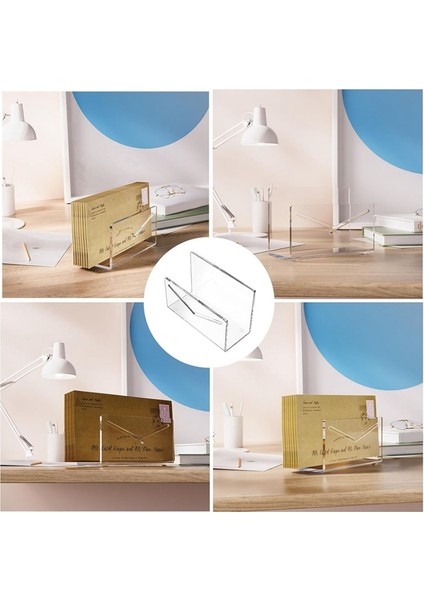 Posta Tutucu Posta Organizatör Tezgah Akrilik Posta Sıralayıcısı Masa Zarf Tutucu Mektup Organizatör Ofis Okul Için (Yurt Dışından) fırsatları