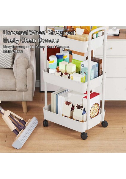 Depolama Rafı Arabası Zemin Mutfak Zemin Banyo Çok Katlı Aperatifler Yatak Odası Banyo Mobil Depolama Depolama Rafı (Yurt Dışından) indirimleri