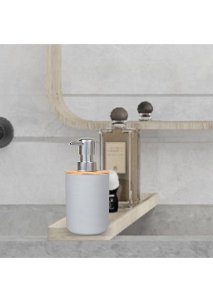Banyo Aksesuarları Seti Sabunluk Şişe Bulaşık Tuvalet Diş Fırçası Tutucu Bardak Takım Elbise Beyaz (Yurt Dışından)