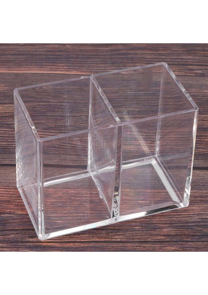 2x Şeffaf Akrilik Makyaj Fırça Tutucu Kalem Kalem Bardak Tutucu Kozmetik Durumda Masaüstü Kırtasiye Organizatör Bölmeleri (Yurt Dışından) fiyatları