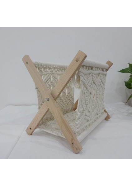 Boho Dergilik, Dekoratif Makrome Kitaplar Dergiler Rafı, Havlu Saklama Sepeti, Rustik Ev Yatak Odası Dekoru (Yurt Dışından) indirimleri