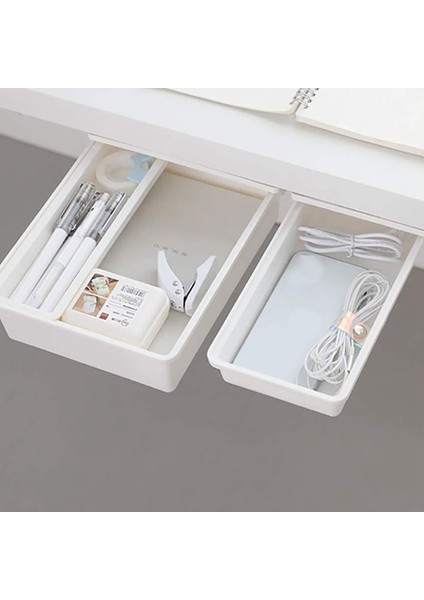 Masa Altı Çekmecesi, Masa Çekmecesi [2 Paket, M+S], Kalemler/kurşun Kalemler/anahtarlar/çatal Bıçak Takımı ve Daha Fazlası Için Kendinden Yapışkanlı Masa Altı Depolama Alanı (Yurt Dışından) fiyatları