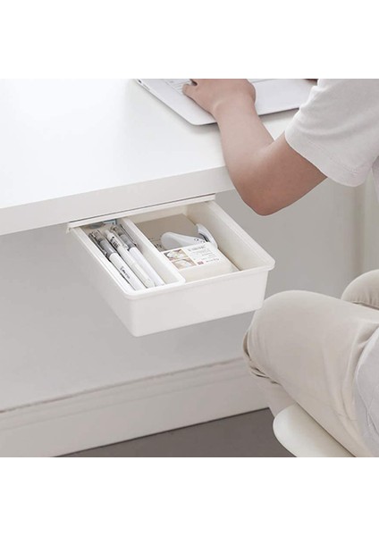 Masa Altı Çekmecesi, Masa Çekmecesi [2 Paket, M+S], Kalemler/kurşun Kalemler/anahtarlar/çatal Bıçak Takımı ve Daha Fazlası Için Kendinden Yapışkanlı Masa Altı Depolama Alanı (Yurt Dışından) modelleri