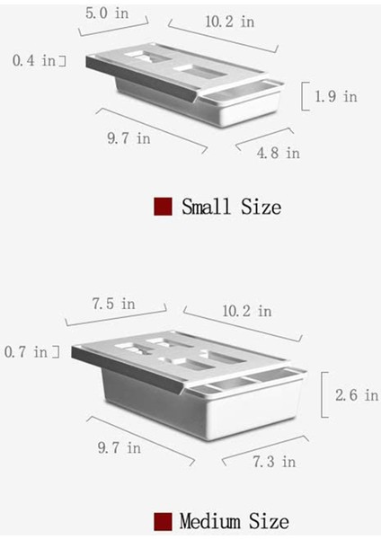 Masa Altı Çekmecesi, Masa Çekmecesi [2 Paket, M+S], Kalemler/kurşun Kalemler/anahtarlar/çatal Bıçak Takımı ve Daha Fazlası Için Kendinden Yapışkanlı Masa Altı Depolama Alanı (Yurt Dışından) fırsatları