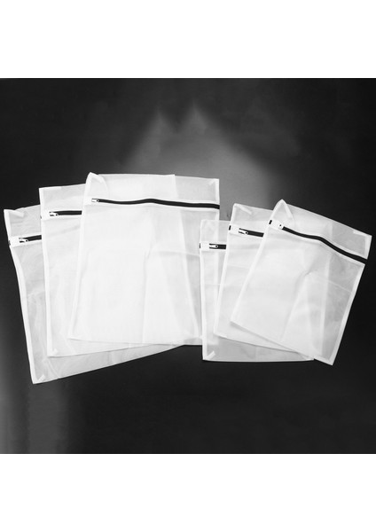 Çamaşır, Bluz, Çorap, Çorap, Iç Giyim, Sütyen ve Seyahat Çamaşır Çantası Için Zip Kilitli 3 ve 3 Orta Boy 6 Örgü Çamaşır Torbası Seti (Yurt Dışından)