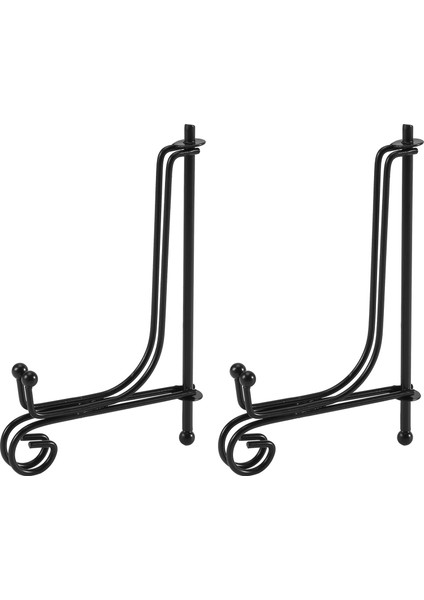 (2 Paket) Demir Teşhir Standı, Şövale Plaka Ekranı Fotoğraf Tutucu Standı, Resim Çerçeveleri, Yemek Kitapları, Dekoratif Tabaklar, Tabletler ve Sanat Sergileri 5 Inç (Yurt Dışından)