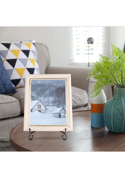 (2 Paket) Demir Teşhir Standı, Şövale Plaka Ekranı Fotoğraf Tutucu Standı, Resim Çerçeveleri, Yemek Kitapları, Dekoratif Tabaklar, Tabletler ve Sanat Sergileri 5 Inç (Yurt Dışından) modelleri