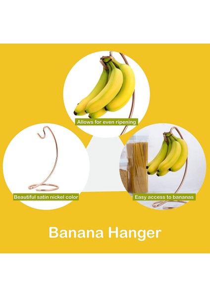 Muz Tutucu Modern Muz Askı Ağacı Mutfak Tezgahı Muz Standı Için Kanca Standı, A, (Yurt Dışından) indirimleri