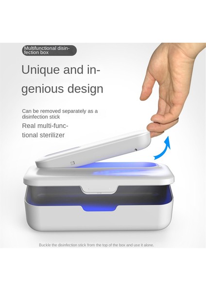 Uv Dezenfeksiyon Kutusu Çok Fonksiyonlu Ultraviyole Ozon Dezenfeksiyon Makinesi Telefon Makyaj Aracı Beyaz Için Uv Işık (Yurt Dışından)