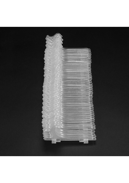 3 Inç Şeffaf Plastik Stand Çerez Tutucu Ekran Standı Yer Kart Sahibi Ekran Şövale Düğünlerde (72 Paket) (Yurt Dışından)