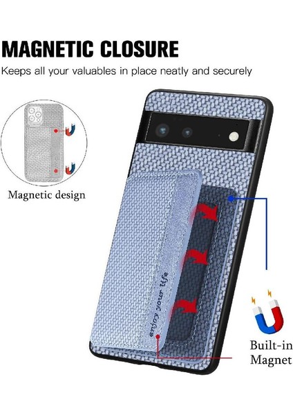 Google Pixel 6 Stand Fonksiyonu Için Kılıf Komple Kamera Güvenlik Manyetik (Yurt Dışından)