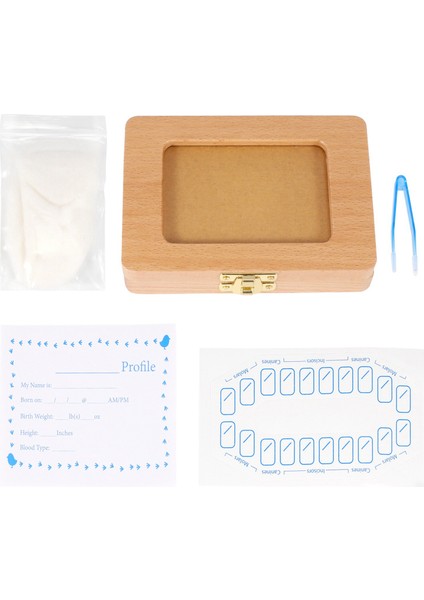 Diş Hatıra Kutusu, Bebek Dişleri Kutusu Süt Dişleri Kaydetme Organizatör Seti, Fotoğraf Çerçevesi Bellek Depolama Hatıra ile Diş Koleksiyonu (Yurt Dışından)