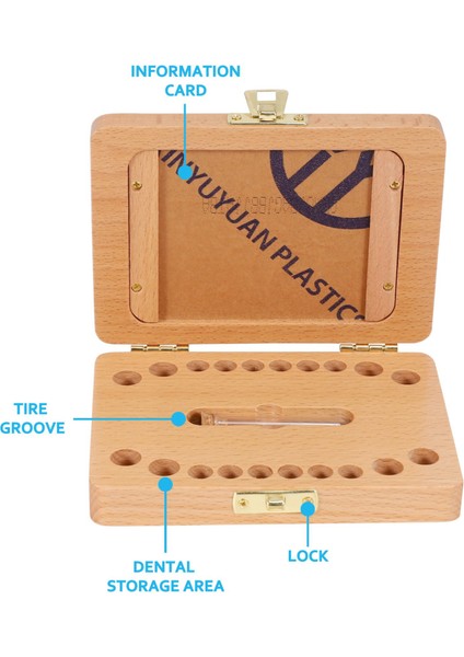Diş Hatıra Kutusu, Bebek Dişleri Kutusu Süt Dişleri Kaydetme Organizatör Seti, Fotoğraf Çerçevesi Bellek Depolama Hatıra ile Diş Koleksiyonu (Yurt Dışından) modelleri