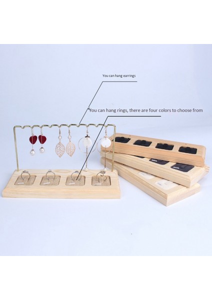 Takı Ağacı Standı Beyaz Metal ve Ahşap Temel Depolama Bilezikler Küpe Tutucu Organizatör Takı Ekranı Beyaz (Yurt Dışından) modelleri