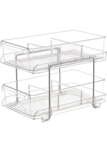 Masaüstü Raf Çok Katmanlı Bölme Katmanlı Şeffaf Banyo Banyo Lavabo Masası Kozmetik Depolama Rafı,организаторы Hmoe (Yurt Dışından)