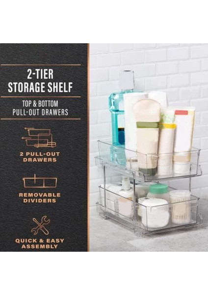 Masaüstü Raf Çok Katmanlı Bölme Katmanlı Şeffaf Banyo Banyo Lavabo Masası Kozmetik Depolama Rafı,организаторы Hmoe (Yurt Dışından) modelleri