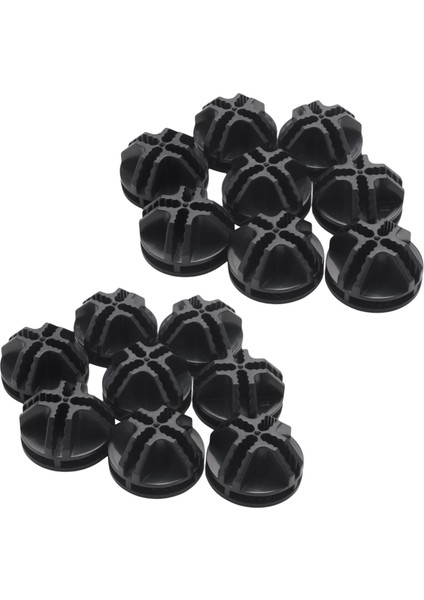 Modüler Düzenleyici Dolap ve Tel Izgaralı Kare Depolama Rafı Ünitesi Için Tel Kare Plastik Konektörler, 16'lı Set (Siyah) (Yurt Dışından)