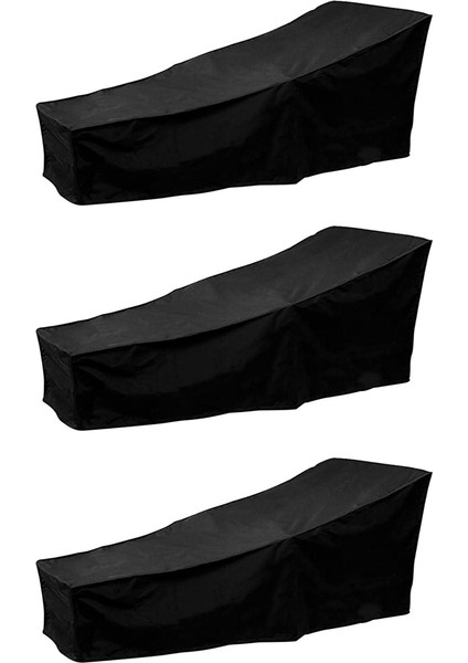 3'lü Paket Açık Şezlong Örtüsü, Su Geçirmez Bahçe Hasır Sandalye Şezlong Örtüsü, Teras Mobilyası Koruma Katmanı (Yurt Dışından)