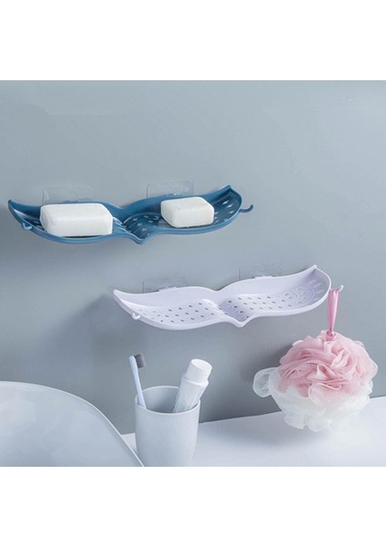 Plastik Sabun Kutusu Deliksiz Güçlü Yapışkan Sabunluk Banyo Drenaj Sabunluk Sabun Kutusu Taşınabilir Sabunluk Pembe (Yurt Dışından)