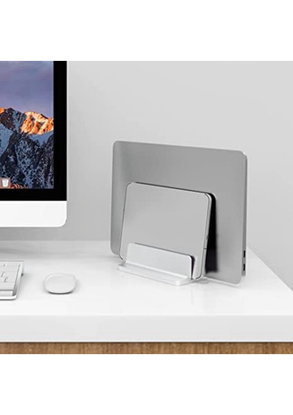 Dikey Dizüstü Braketi Masaüstü Alüminyum Braket Taban Boyutu Ayarlanabilir Dikey Braket Alüminyum Alaşımlı Çift Kart (Yurt Dışından) fiyatları