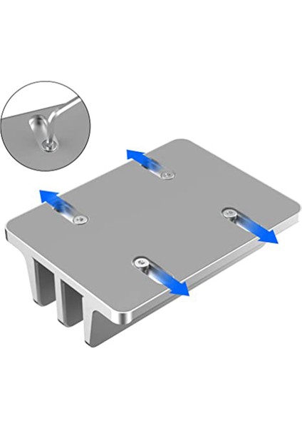 Dikey Dizüstü Braketi Masaüstü Alüminyum Braket Taban Boyutu Ayarlanabilir Dikey Braket Alüminyum Alaşımlı Çift Kart (Yurt Dışından) fırsatları