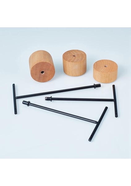 3 Adet T Bar Küpe Ekran Standı Ahşap Taban ile Takı Tutucular Asılı Takı Organizatör Fotoğraf Sahne Için A (Yurt Dışından) modelleri