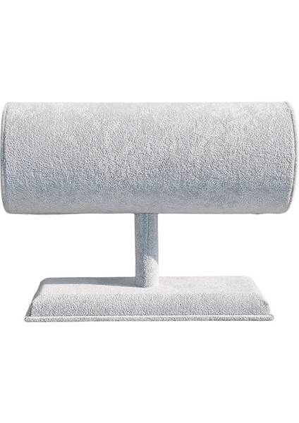 Kadife Bilezik Zincir Izle T-Bar Raf Takı Sert Ekran Standı Tutucu Takı Organizatör Sert Ekran Standı Gri (Yurt Dışından)