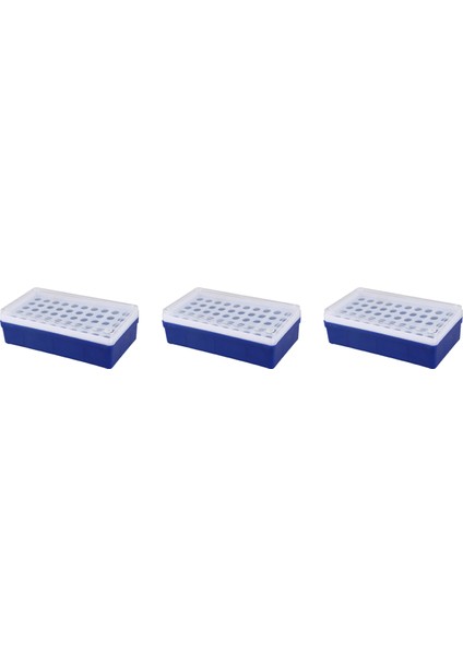 3x Laboratuvar Laboratuvarı Plastik 50 Soket 1.5ml Santrifüj Tüpü Standı Tutucu Kutusu (Yurt Dışından)