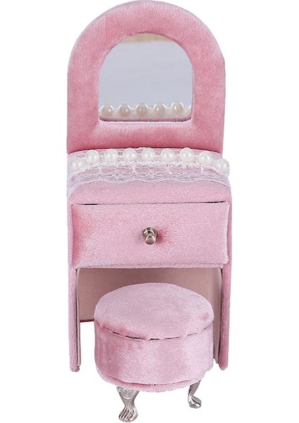 Inci Dantel Pembe Kadife Kumaş Kadife Takı Ekran Kolye Küpe Saklama Kutusu F (Yurt Dışından)