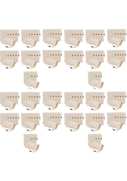 160 Paket Sabun Peeling Çantaları, Sabun Tasarrufu Yapılmış Sisal Örgü Sabun Torbası Bar Sabun Torbası Ipli Banyo ve Duş Kullanımı Için (Yurt Dışından)