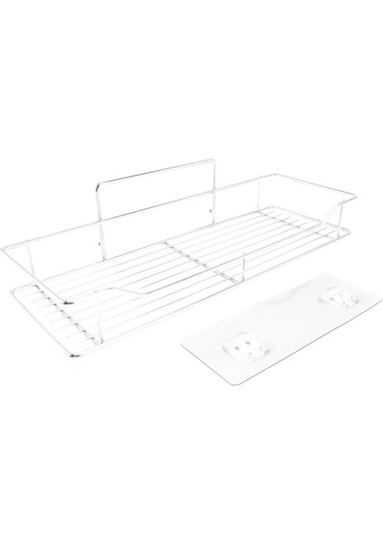3x Paslanmaz Çelik Banyo Depolama Rafı Yumruksuz Mutfak Banyo Tuvalet Duvar Asılı Depolama Rafı Büyük (Yurt Dışından) fırsatları