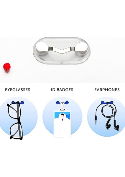 3 Adet Manyetik Gözlük Tutucular Isim Etiketi Rozet Tutucu Sunglass Tutucu Kimlik Rozeti Erkekler ve Kadınlar Için (Yurt Dışından)