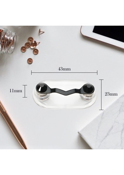 3 Adet Manyetik Gözlük Tutucular Isim Etiketi Rozet Tutucu Sunglass Tutucu Kimlik Rozeti Erkekler ve Kadınlar Için (Yurt Dışından)
