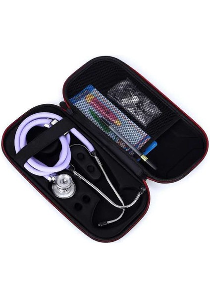 2x Sert Eva Taşınabilir Stetoskop Taşıma Çantası Saklama Kutusu Kabuk Örgü Cepler Littmann Iıı Stetoskop Çantası (Yurt Dışından)