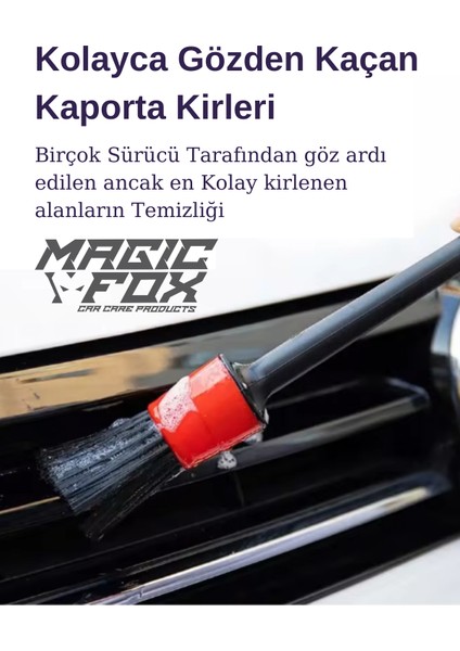 Detaylı Araba Temizlik Fırçası Seti