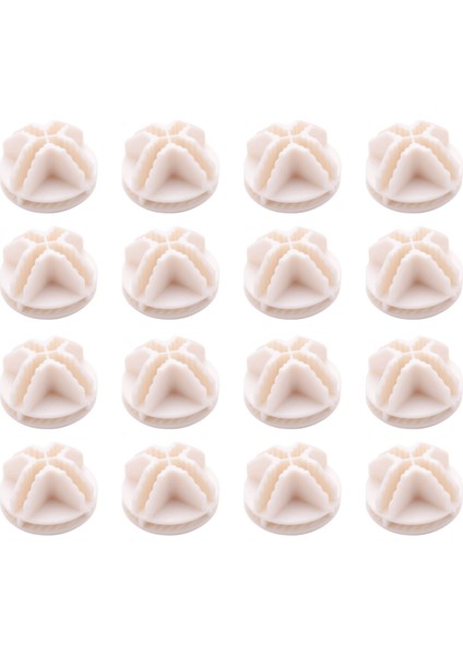 Modüler Düzenleyici Dolap ve Tel Izgaralı Kare Depolama Rafı Ünitesi Için Tel Kare Plastik Konektörler, 16'lı Set (Beyaz) (Yurt Dışından)