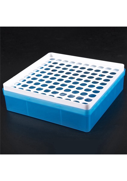 4x Plastik Kare 100 Pozisyon Laboratuvarı 1.5ml Santrifüj Tüpü Kutu Kutusu (Yurt Dışından)